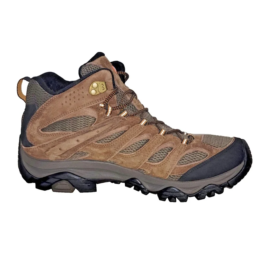 Merrell Moab 3 Mid Waterproof Hiking Boots Men's Earth Brown Shoes Size 11 M